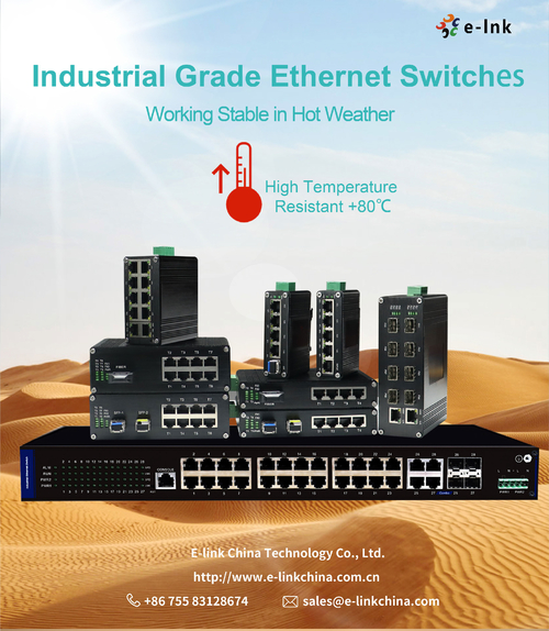 Latest company news about Hot weather,Keep cool to use E-link Industrial Ethernet Switches